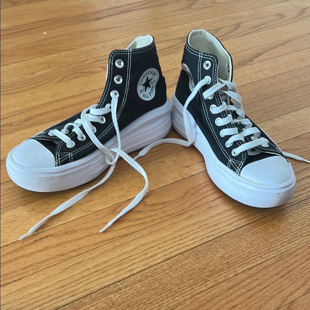 Converse Black and White High-Tops